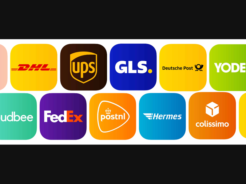 Carrier logos supported by Sendcloud shipping integration