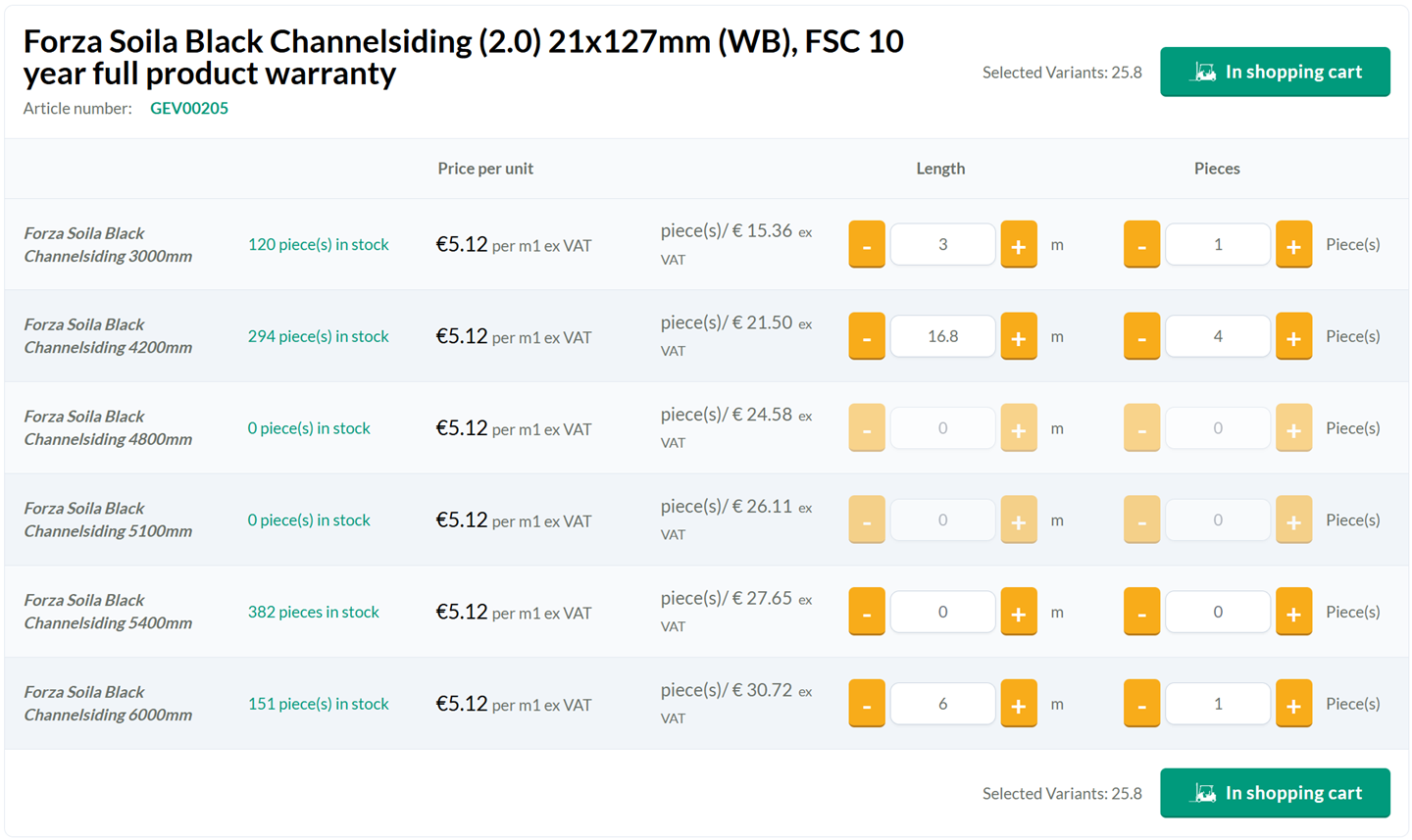 Miedema website timber industry specific pricing acadon module